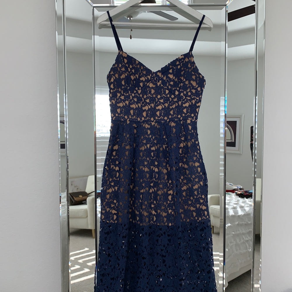 Toby Heart Ginger Blue Lace Dress